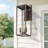 Outdoor Wall Light, 24 Inch Modern Exterior Wall Sconce With Clear Glass, Weather Resistant Outside Lights For House,Front Porch, Patio,Entryway(Antique Bronze)(Set Of 2)-262173367