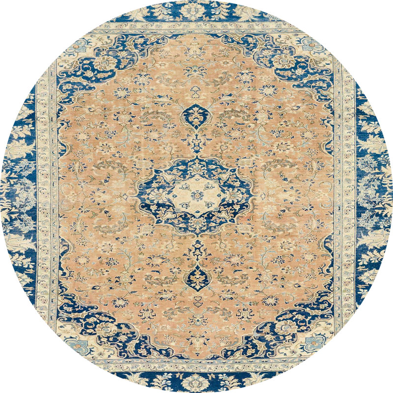 Abstract Indoor Rug, Round 8'