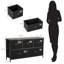 Commode 5 tiroirs l 39,5 pi Henley