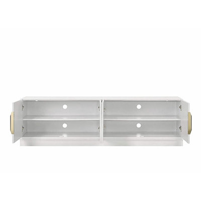 Palmer 70"W White 4-Door TV Stand