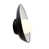 Noir brillant / blanc mat