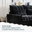Canapé modulaire en chenille de 99 po de style salon en L 4 places, siège moelleux et mi-moelleux, confort en nuage, mousse et ressorts à double couche, base en bois massif en forme de L noire pour salon-383090360