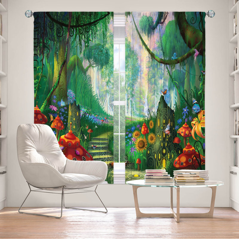 Ensemble de rideaux en polyester 2 pièces Friso, L 40 po x L 82 po
