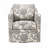 Polyester Upholstered Arm Chair with Round Base