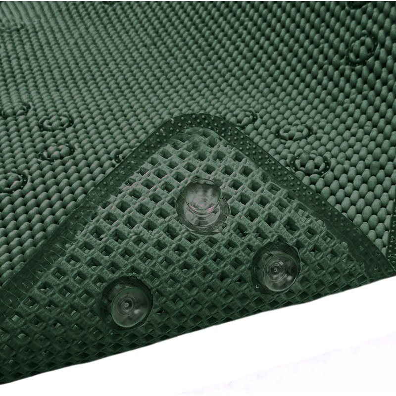 Tapis de douche en mousse Aalasia, Vert forêt