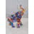 Elephant With Trunk Up Colourful Modern Resin Statue - Berdan Unique Modern Home Décor, 8"x4"x 10"H