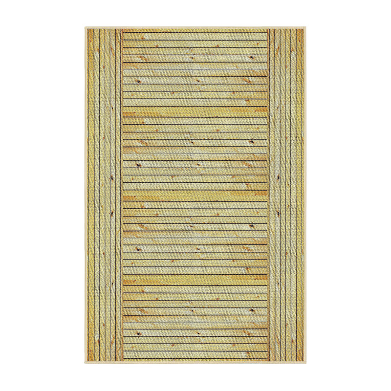 Tapis de zone brune à motifs, Rectangle 5 pi x 8 pi