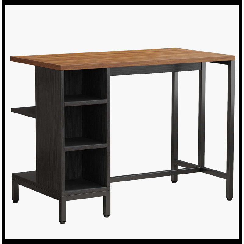 Table de comptoir de cuisine 43 "avec 5 tablettes ouvertes