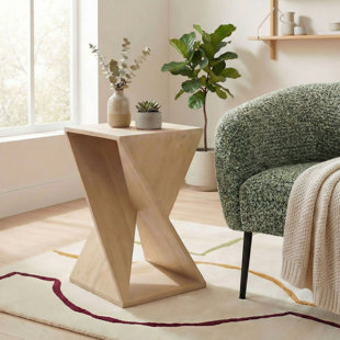 Solid Wood Frame End Table