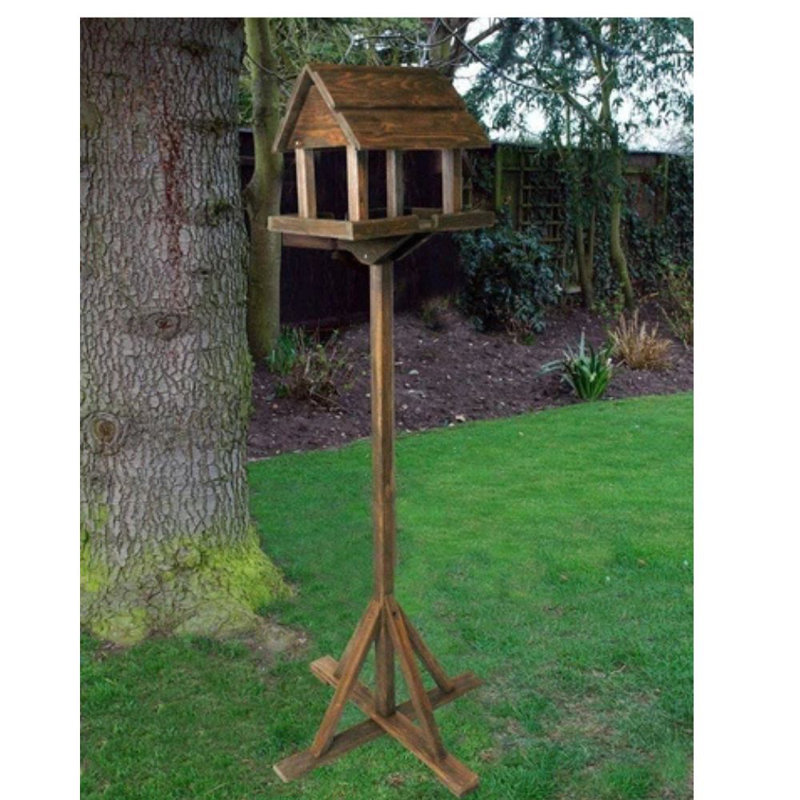 Wood Freestanding Hummingbird Feeder