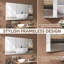 Armoire à pharmacie blanche en aluminium encastrée ou sans cadre avec miroir de salle de bain et 3 tablettes réglables en verre l 60 po x H 30 po