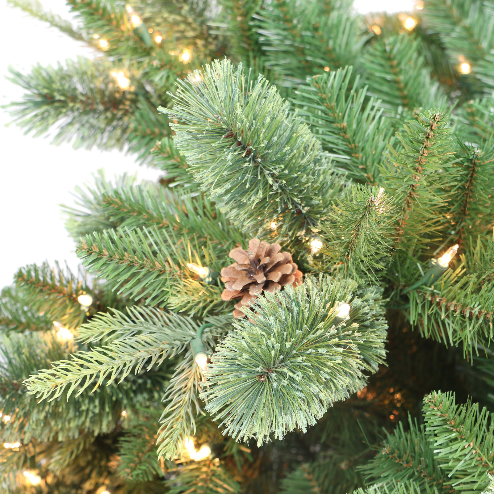 90' Lighted Artificial Pine Christmas Tree