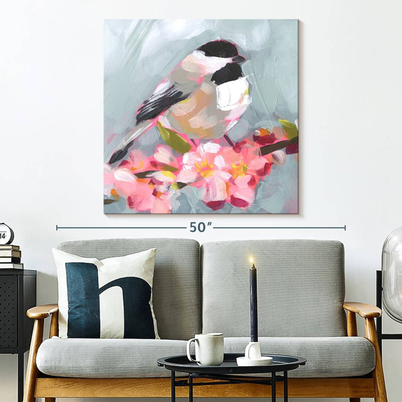 Brampt Brushstroke Bird II, 33" H x 33" W