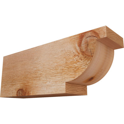 4"W x 6"H x 16"L Alpine Rough Sawn Rafter Tail, Western Red Cedar