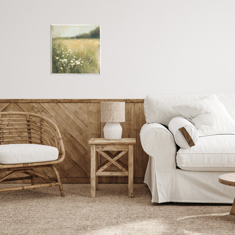 Plaque murale «Daisy Dream Field» par Petal Prints Design