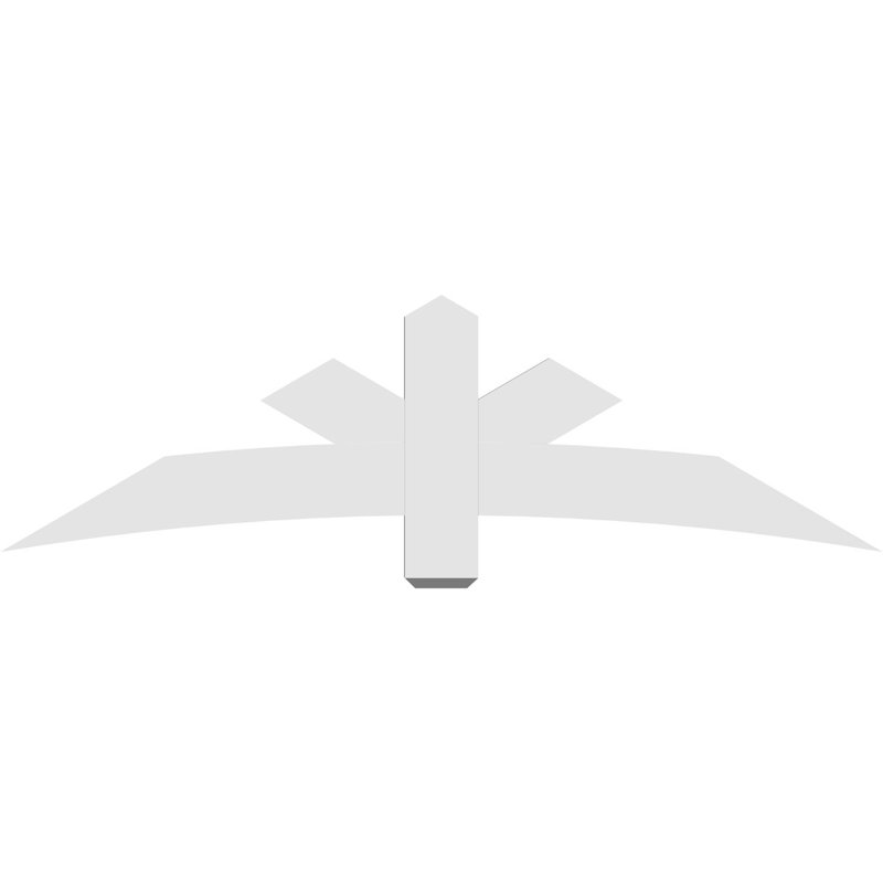 Support de pignon Alberta Alberta, H 21 po x l 72 po (pas 7/12), P 2 po x F 6 po, PVC