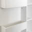 Blanc, armoire de cuisine, portes, tablettes, côté, organisation de maison réglable autoportante, buffet, garde-manger, grand espace de rangement, espaces privés
