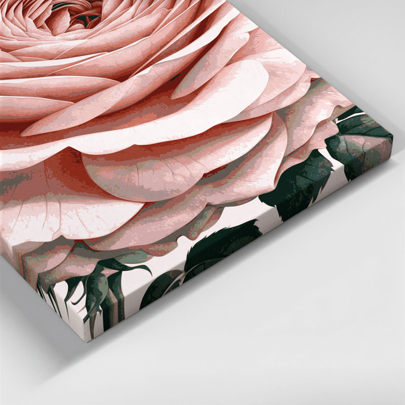 «Watercolor Botanical 1», art mural sur toile beige, 11" H x 14" W