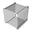 Table d'appoint, table d'appoint à géométrie carrée, table de bout linéaire en métal, tablette de bureau polyvalente en fer-1154202951