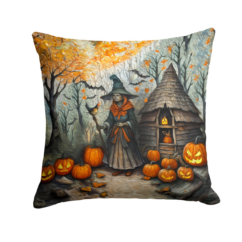 More Spooky Halloween Other/No Pattern Polyester Indoor/Outdoor Throw Pillow, 18 " x 18