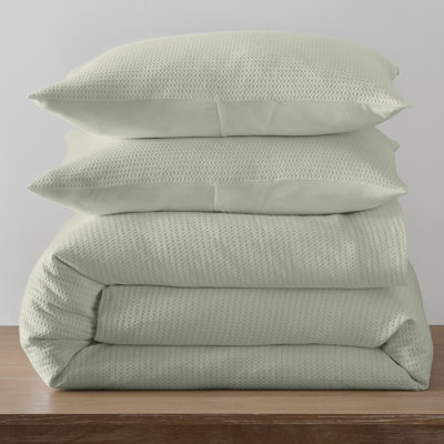 Felix Waffle Cotton Duvet Cover Set