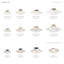 Plafonnier semi-encastré 4 lumières 24 po Aneudi-814786902