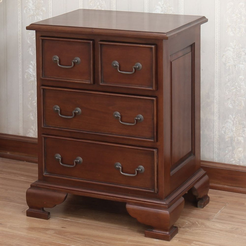 Lloyd Solid Wood 53cm W 4 - Drawer Chest of Drawers, Wax