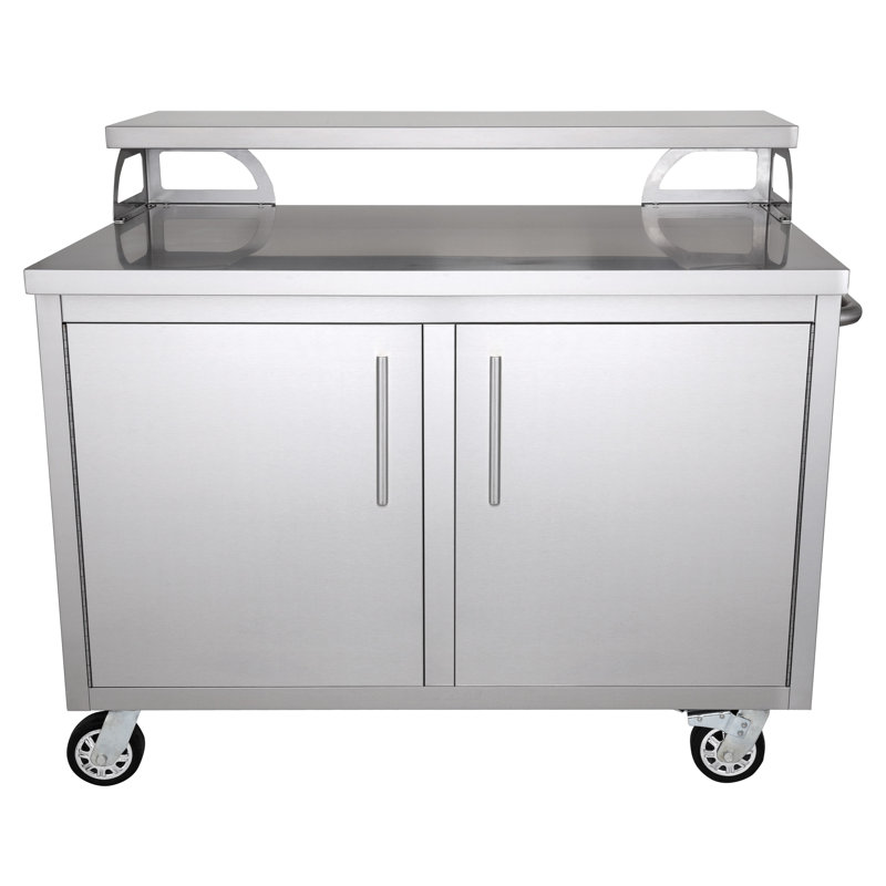 Stainless Steel 42'' Outdoor Bar Cabinet with Adjustable Shelf