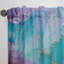 Turquoise et mauve liquide Art I - rideau abstrait - velours obscurcissant - 1 panneau-90563293
