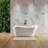 67" x 31.5" Freestanding Soaking Acrylic Bathtub
