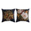 Coussin manuel à tissage carré en polyester 12 po x 12 po