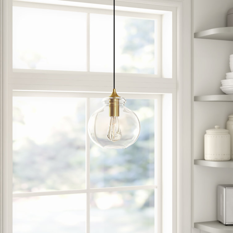 Inola 1 - Light Single Globe Pendant with Glass Accents