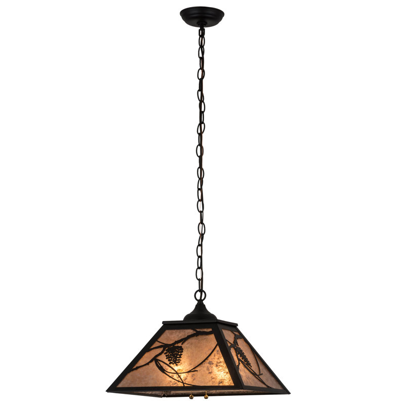 Luminaire suspendu géométrique 2 lumières simple Wynsum
