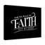 For We Walk By Faith - Wrapped Canvas Print-356804378