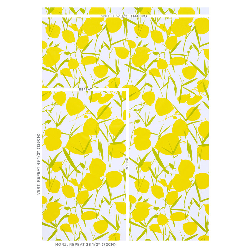 Tissu Joan, Jaune