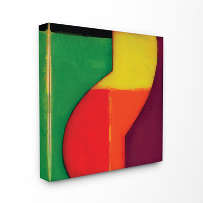 « modern zig zag », reproduction de peinture à l’acrylique carrée