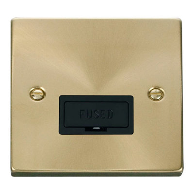 Satin Brass 13A Fused Connection Unit