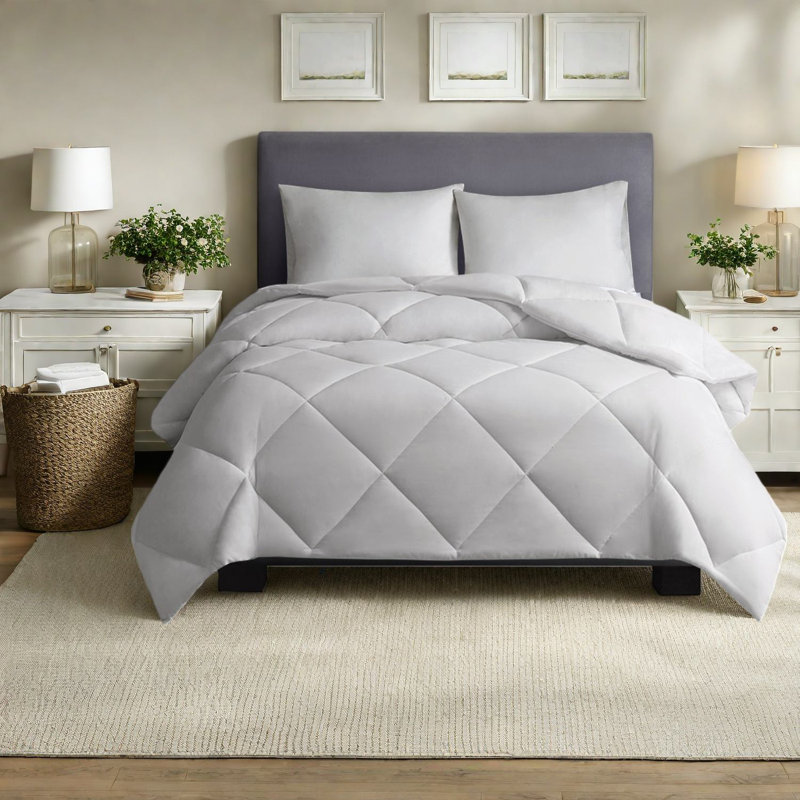 Édredon surdimensionné avec literie en polyester doux Heiq Smart Temp pour un confort toute l'année