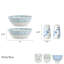 Fitz And Floyd Sicily Blue Serve Bowls And Salt And Pepper Set
