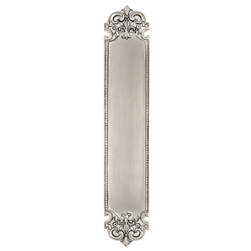 Classic Push/Pull Plate, Satin Nickel
