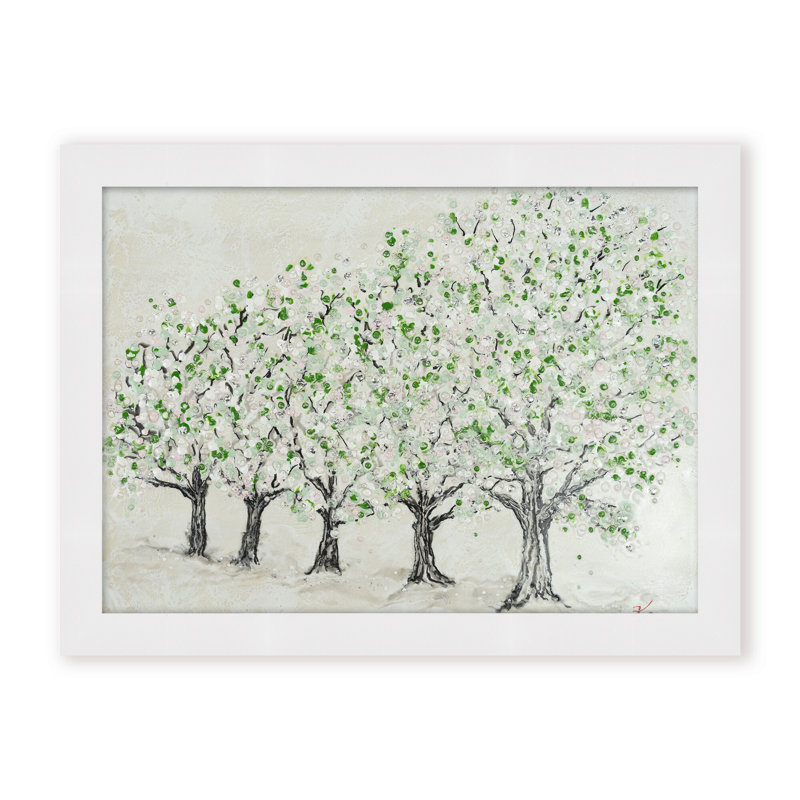 Nature Inspired "Springtime Serenity" Canvas Wall Art By , 16" H x 24" W, Framed Canvas, Gold