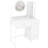 Vanity Desk with Mirror & Lights, Makeup Table with Charging Station & Stool-1054919160