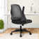 Nahjee Space-Saving Ergonomic Home Office Task Chair with Filp-Up Armrests