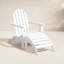 Chaise Adirondack pliante en plastique / résine avec repose-pieds Leighton-1436087508