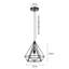 Bussard 1-Light Single Geometric Ceiling Pendant Lights
