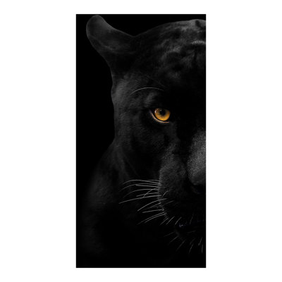 Panter Face Frameless Tempered Glass Wall Art - 40" x 60"