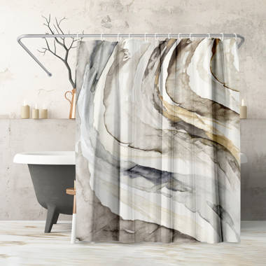 Wade Logan® Brackmann Abstract Shower Curtain & Reviews