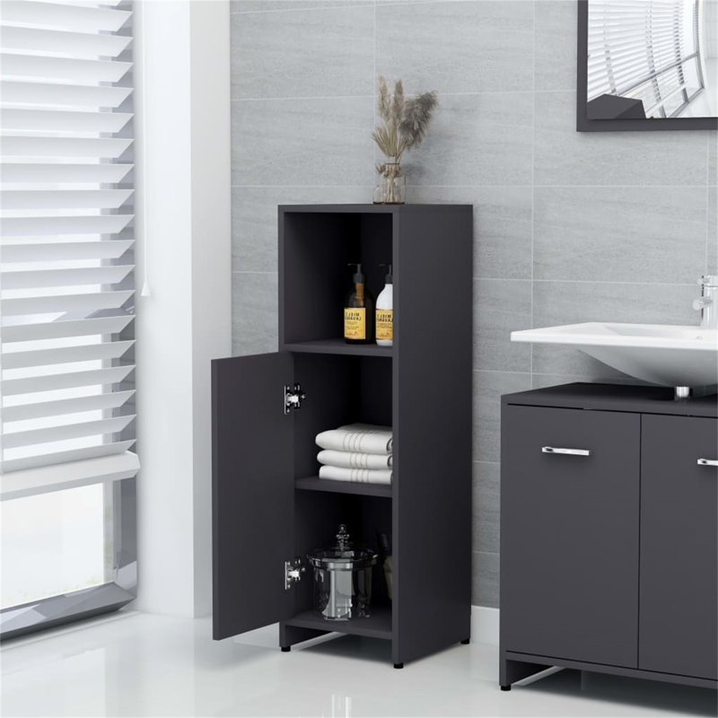 Avroham Bathroom Cabinet, Grey Sonoma