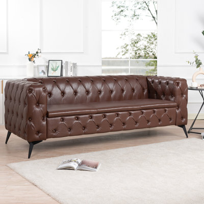 3 Seater ,Square Arm, Removable Cushion, Pu Covering,Engaging Person Upholstery, Tempting Design