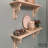 7"W x 3 1/2"D x 11"H Traditional Leaf Corbel, Rubberwood-73346165